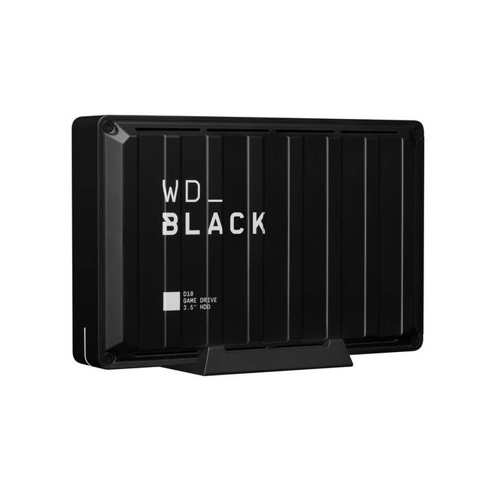 WD_BLACK D10 Game Drive (USB de type A, 8000 GB, Noir, Blanc)