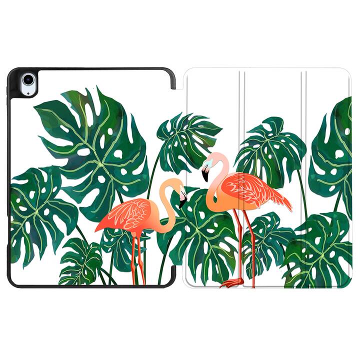 EG coque pour iPad Air 10.9" (2022) 5e génération - vert - flamant rose