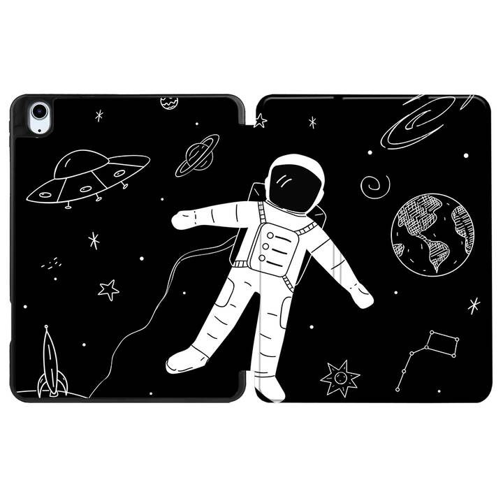 EG cover per iPad 10.2" (2021) 9a generozione - nero - astronauta