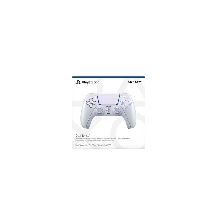 SONY Playstation 5 DualSense Wireless-Controller Pearl Controller (Chrom, Weiss)