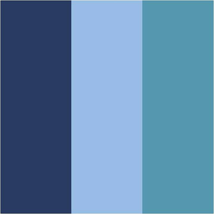 CREATIV COMPANY Indicatore di lavagna a fogli mobili (Blu reale, Blu, Blu chiaro, 3 pezzo)
