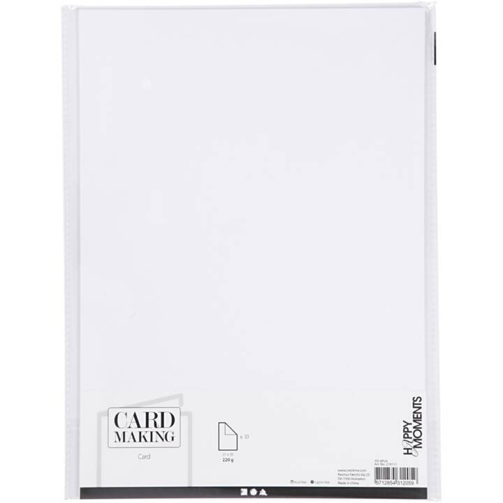 CREATIV COMPANY Cartone Card Making (Bianco, A4, 10 pezzo)