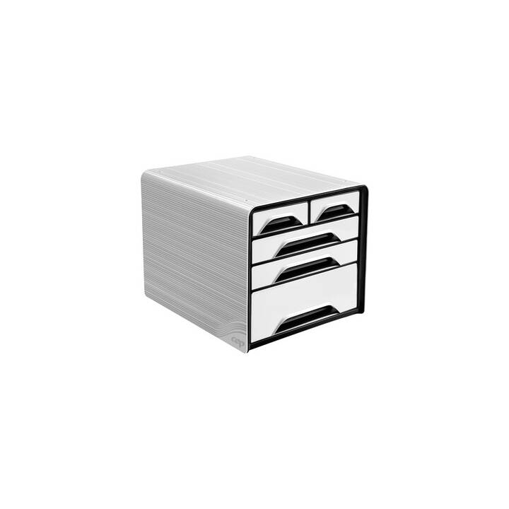 CEP Büroschubladenbox Smoove (C4, 28.8 cm  x 36.0 cm  x 27.0 cm, Weiss)