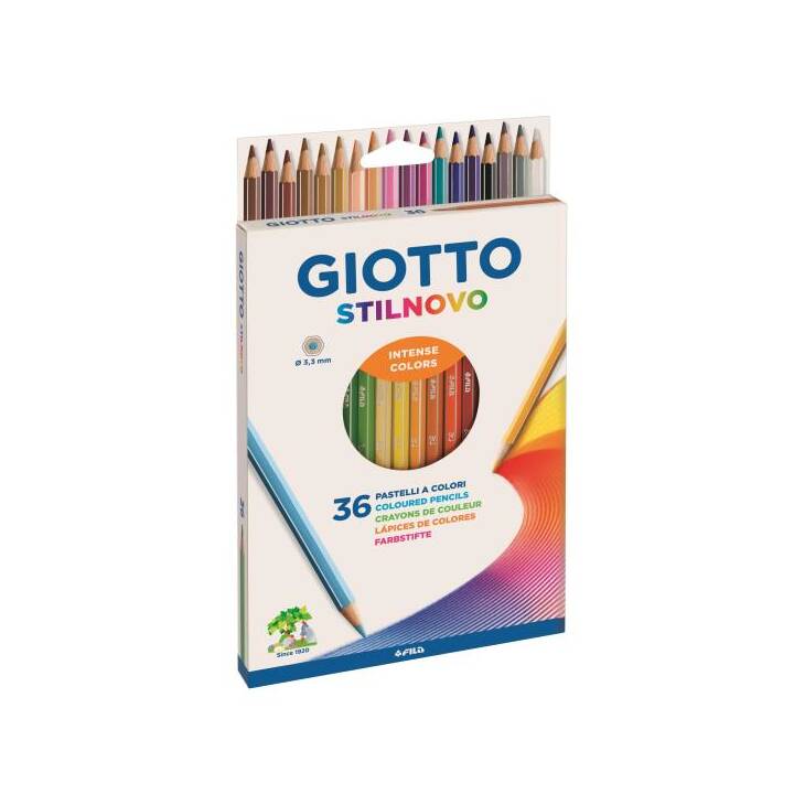 GIOTTO Crayons de couleur Stilnovo (Multicolore, 36 pièce)