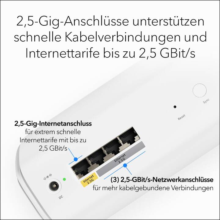 NETGEAR Orbi RBE772 WiFi 7 WLAN-Mesh System