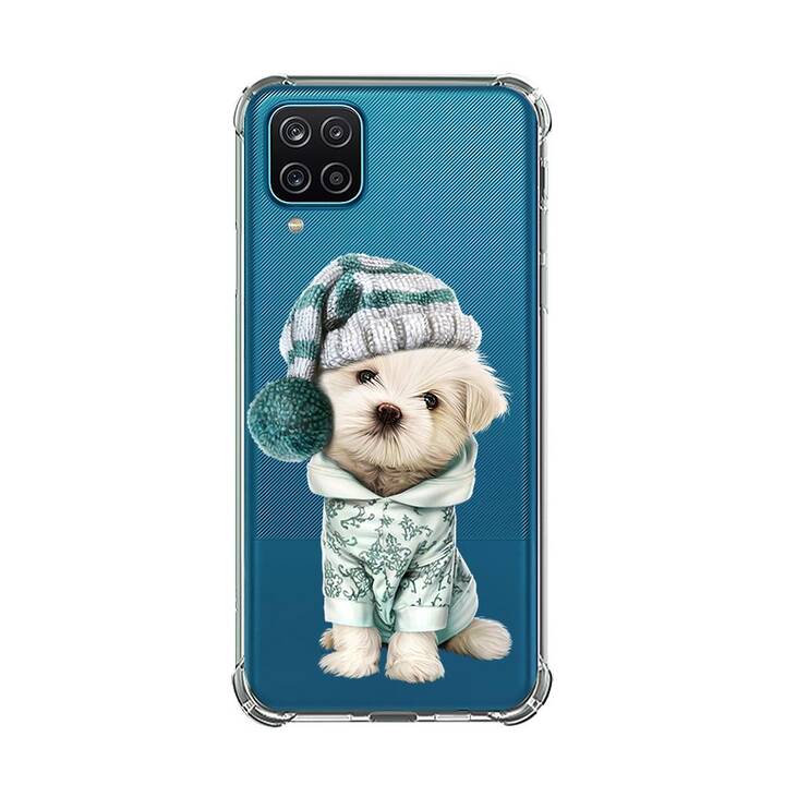 EG Backcover (Galaxy A22 5G, Chiens, Transparent)