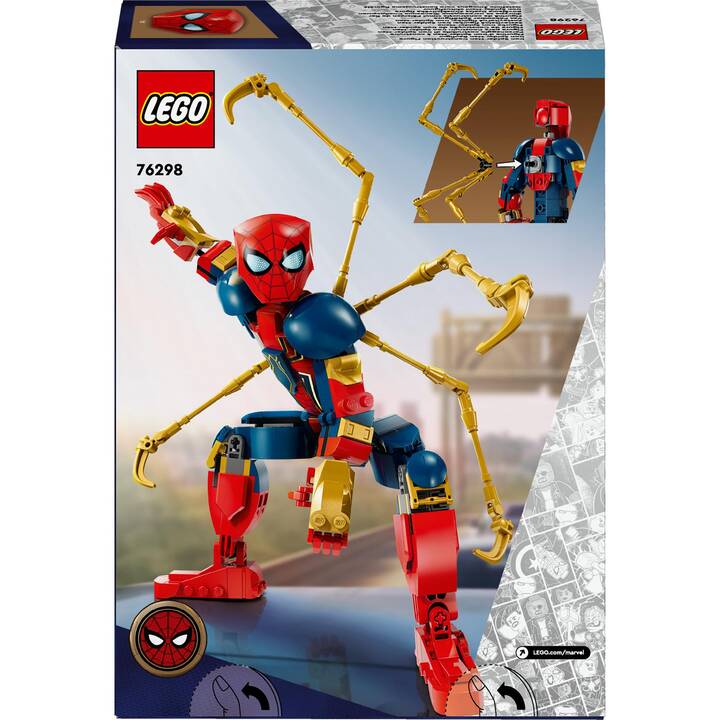 LEGO Marvel Super Heroes Figurine d’Iron Spider-Man à construire(76298) 