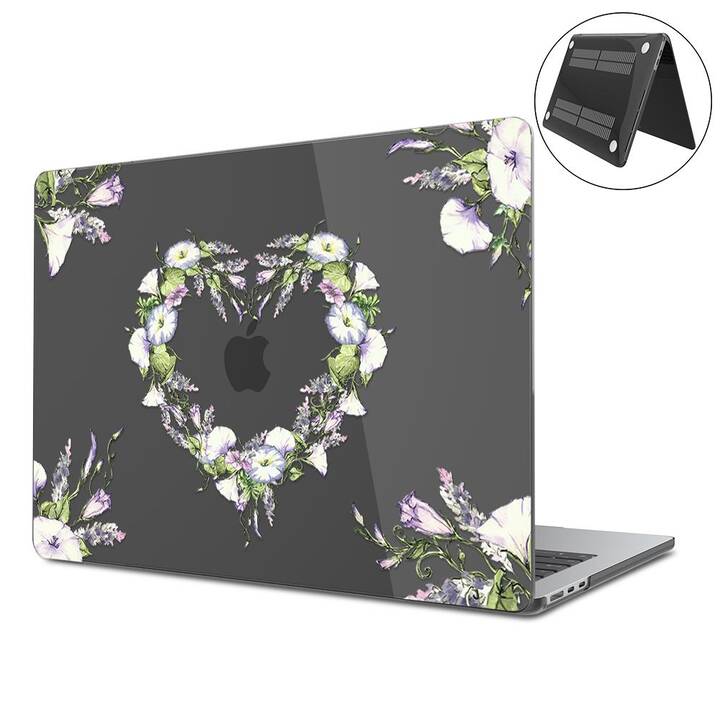 EG Coque rigide (Macbook Air 15" M2 2023, Fleurs, Transparent)