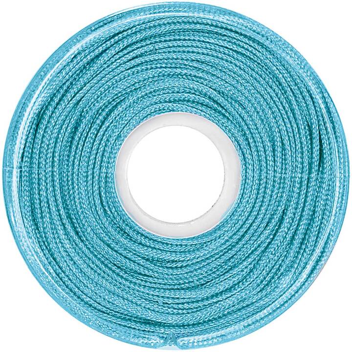 RICO DESIGN Ruban textile (Turquoise, 10 m)