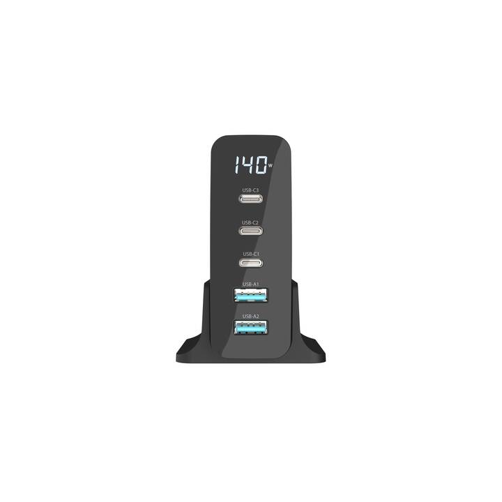 SITECOM 140W GaN Hub caricabatteria (USB C, USB A)