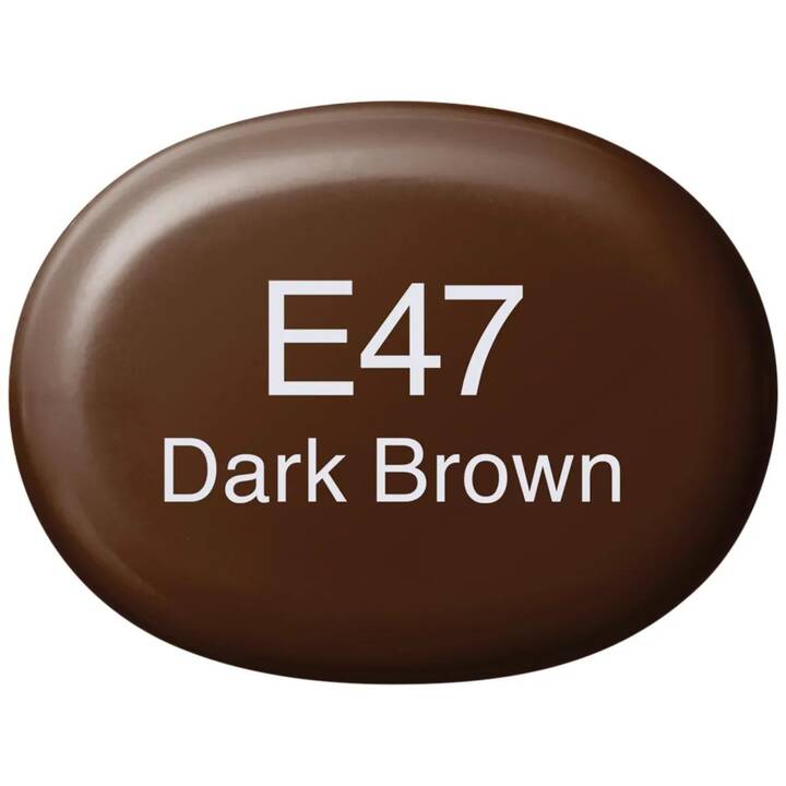 COPIC Marcatori di grafico Sketch E47 Dark Brown (Marrone, 1 pezzo)