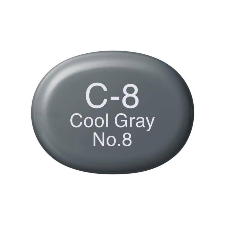 COPIC Marcatori di grafico Sketch C-8 Cool Grey No.8 (Grigio, 1 pezzo)
