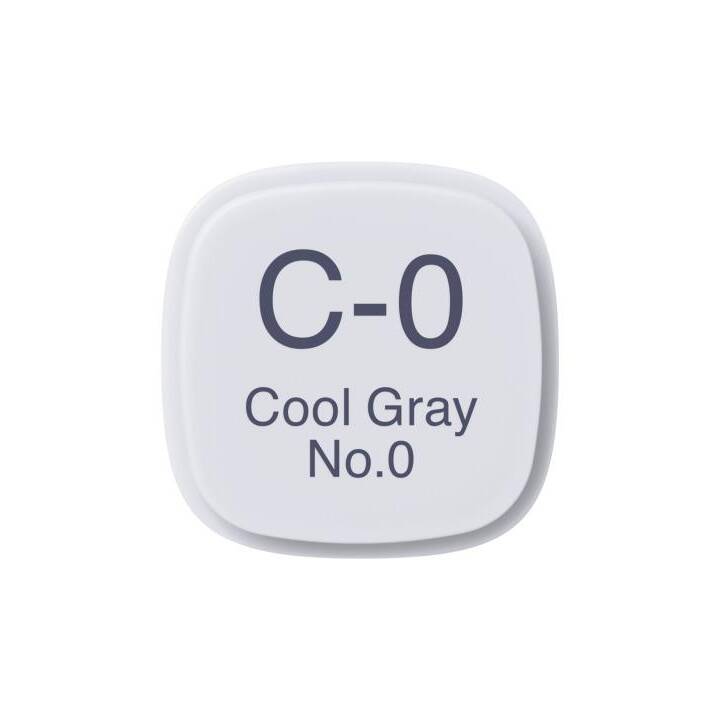 COPIC Marcatori di grafico Classic C-0 Cool Grey No.0 (Grigio freddo, 1 pezzo)