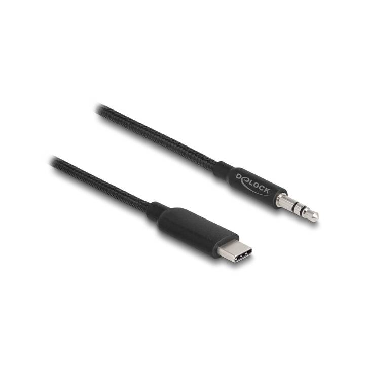 DELOCK Câble de raccordement (USB Type C, Jack 3.5 mm, 1 m)