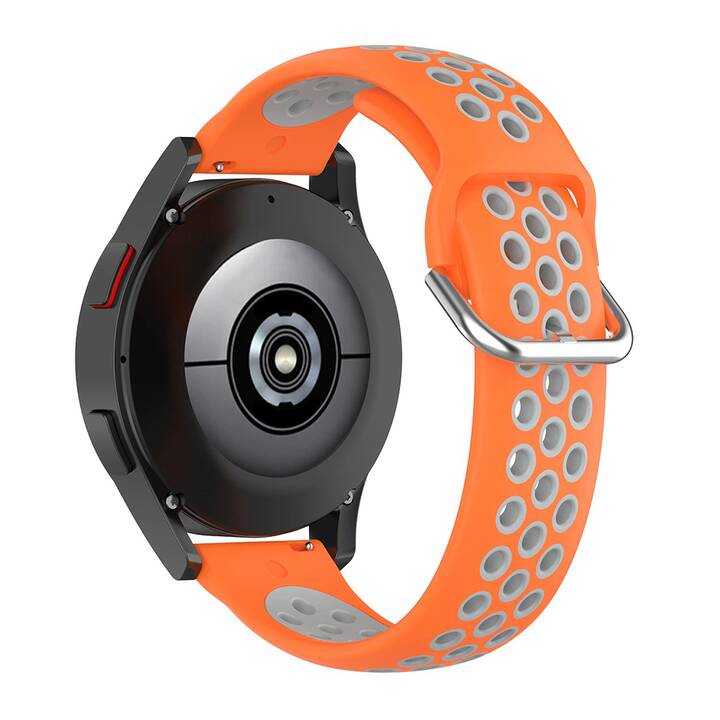 EG Armband (Samsung Galaxy Galaxy Watch4 44 mm, Orange, Grau)