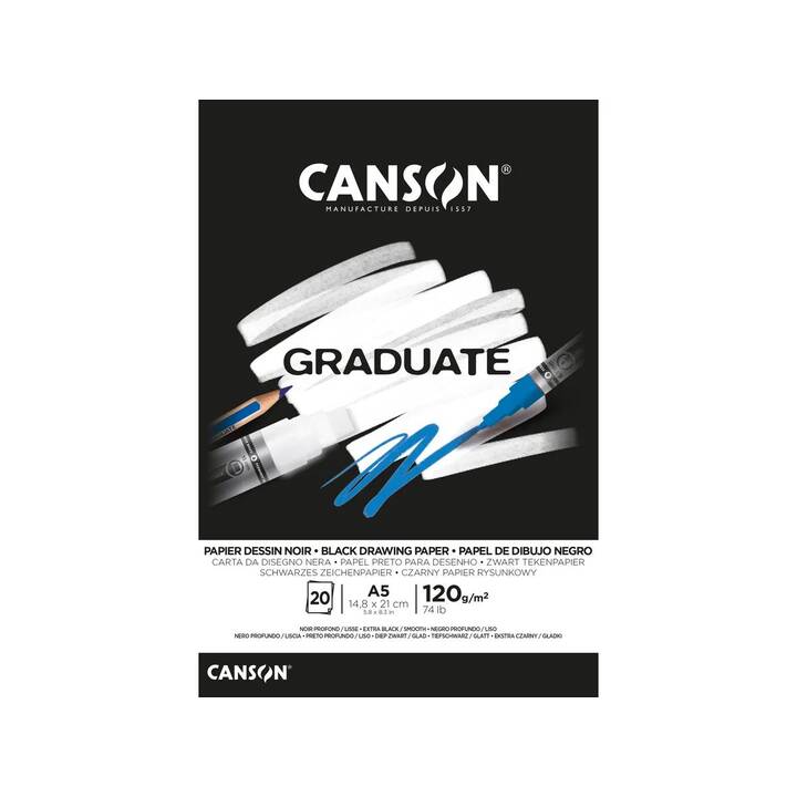 CANSON Papier pour peinture Graduate (A5)