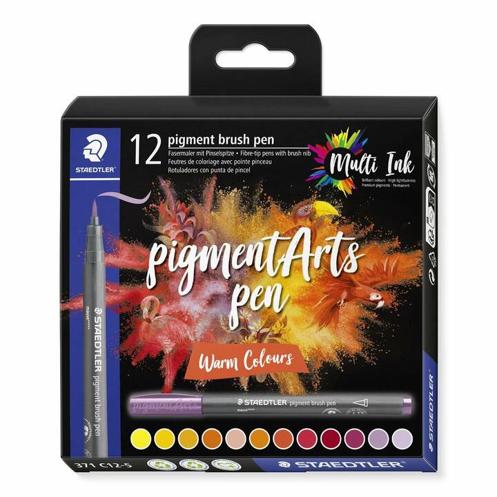 STAEDTLER 371C12-5 Penna a fibra (Multicolore, 12 pezzo)