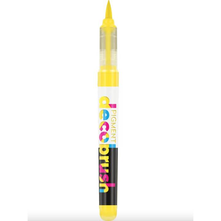 KARIN Kreativmarker Pigment Deco Brush Canary 102U (Gelb, 5 Stück)