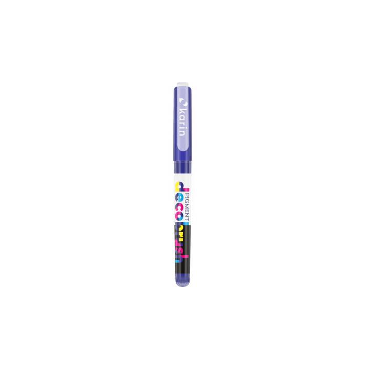 KARIN Textmarker Pigment Deco Brush 072U (Indigo, 1 Stück)