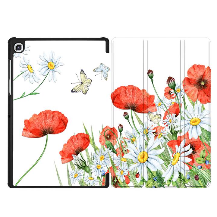 EG MTT Housse pour Samsung Galaxy Tab S5e 10.5" 2019 - fleur