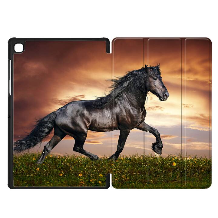 EG coque pour Samsung Galaxy Tab A7 Lite 8.7" (2021) - marron - cheval