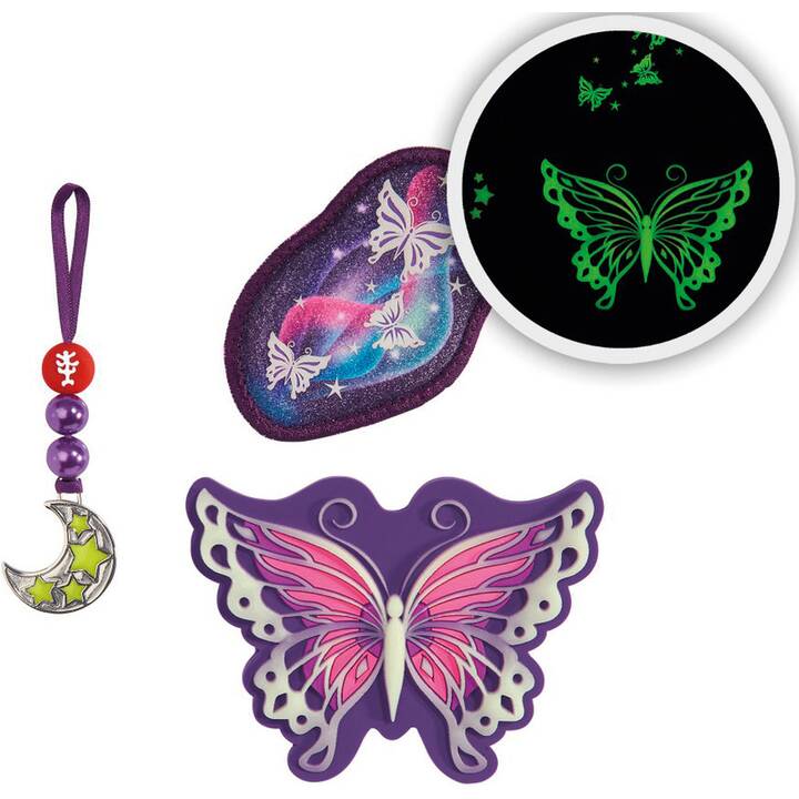 STEP BY STEP Magnetapplikation Magic Mags Glow Butterfly Night (Lila)