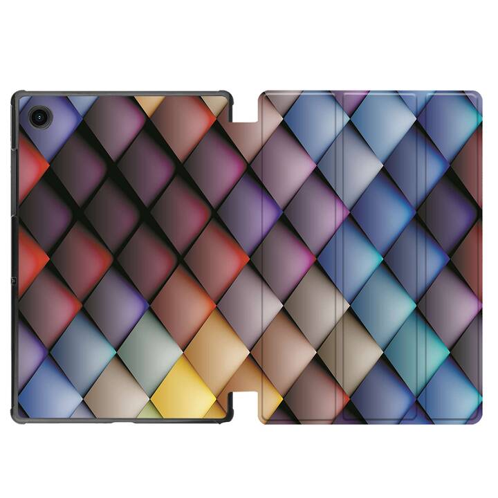 EG coque pour Samsung Galaxy Tab A8 10.5" (2021) - motif géométrique - multicolore