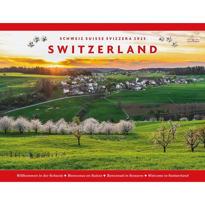 CALENDARIA Calendario illustrato Switzerland (2025)
