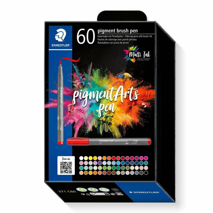 STAEDTLER 371C60 Traceur fin (Multicolore, 60 pièce)