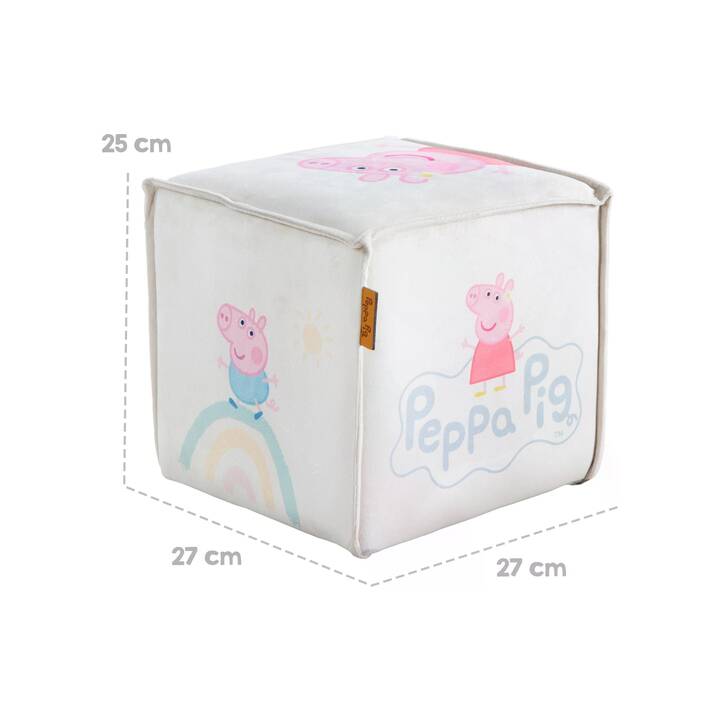 ROBA Sgabello per bambini Peppa Pig (Beige, Multicolore)