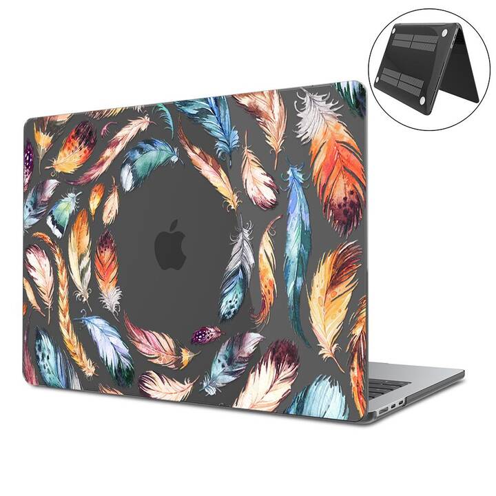 EG Coque rigide (MacBook Air 13" M2 2022, Plume, Transparent, Noir)