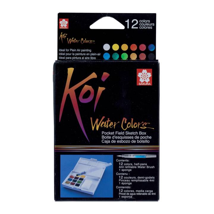 TALENS Colore acquerello Koi Set (12 pezzo, Multicolore)