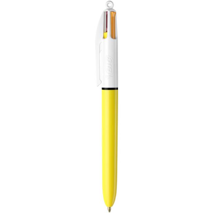 BIC Kugelschreiber 4 Colours Sun (Gelb, Violett, Rosa, Orange)