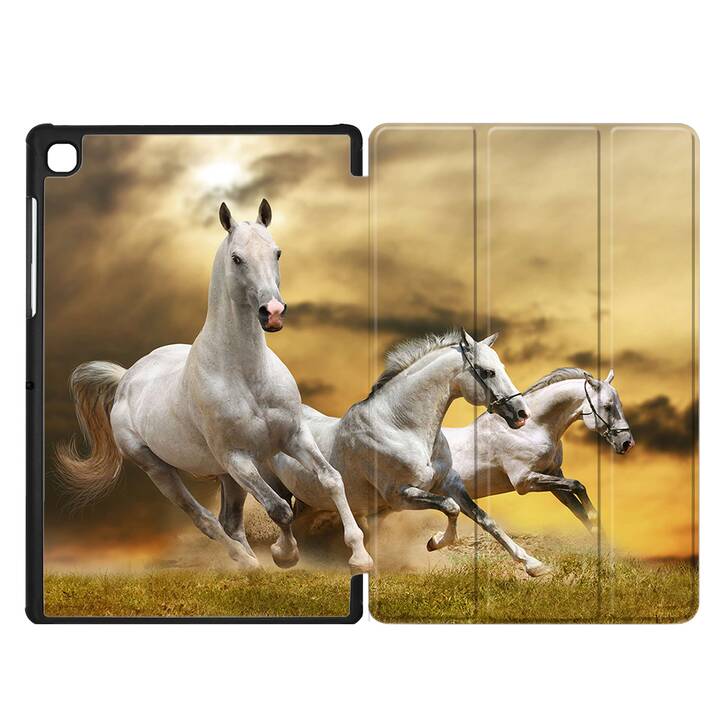 EG coque pour Samsung Galaxy Tab A7 Lite 8.7" (2021) - blanc - cheval