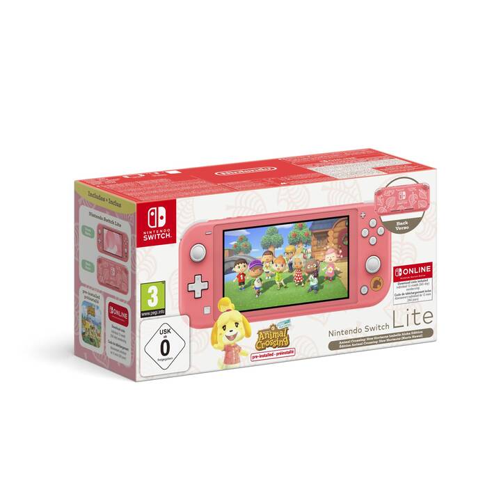 NINTENDO Switch Lite Coral 32 GB (Animal Crossing: New Horizons + NINTENDO Switch Online 12M, DE, IT, FR)