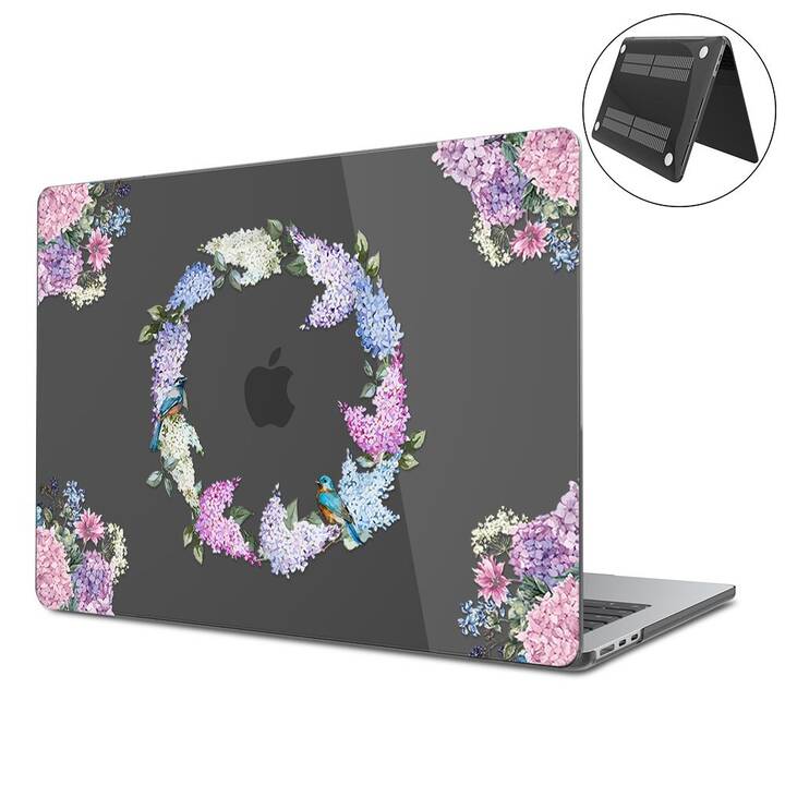 EG Hardcase (Macbook Air 15" M2 2023, Blumen, Transparent)