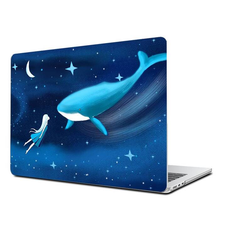 EG Coque rigide (MacBook Air 13" M3 2024, Baleine, Bleu)