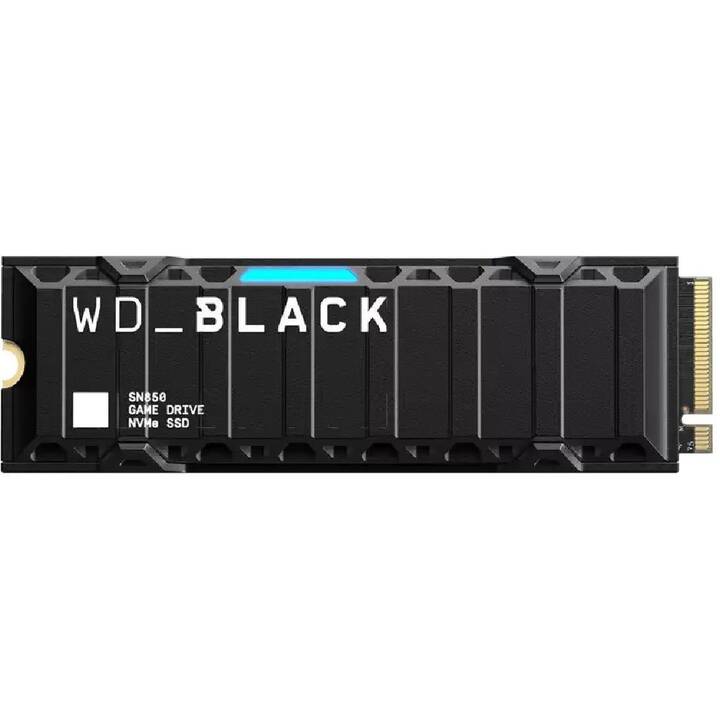 WD_BLACK BLACK SN850 (PCI Express, 2000 GB, Schwarz)