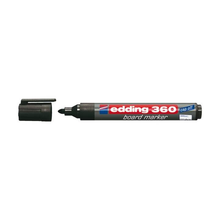 EDDING Whiteboard Marker 360 (Schwarz, 1 Stück)