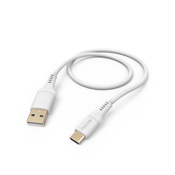 HAMA Flexible Câble (USB 2.0 Type-A, USB 2.0 Type-C, 1.5 m)