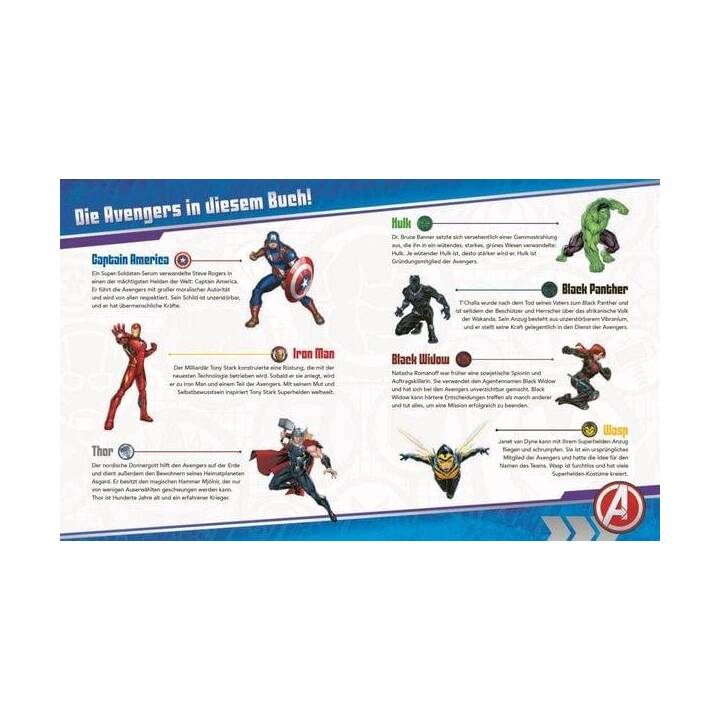 NELSON VERLAG Freundschaftsbuch Marvel Avengers (17.3 cm x 1 cm x 21.1 cm, Mehrfarbig)