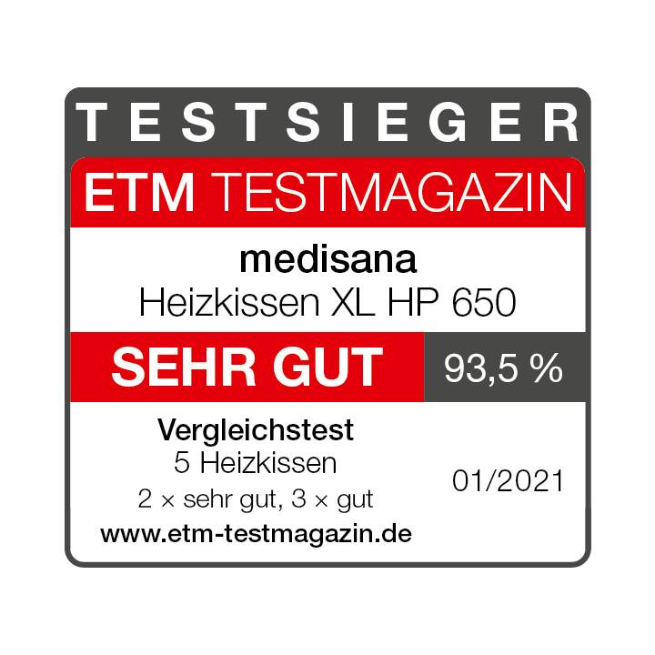 Grau) - HP Heizkissen (100 W, XL Interdiscount MEDISANA 650