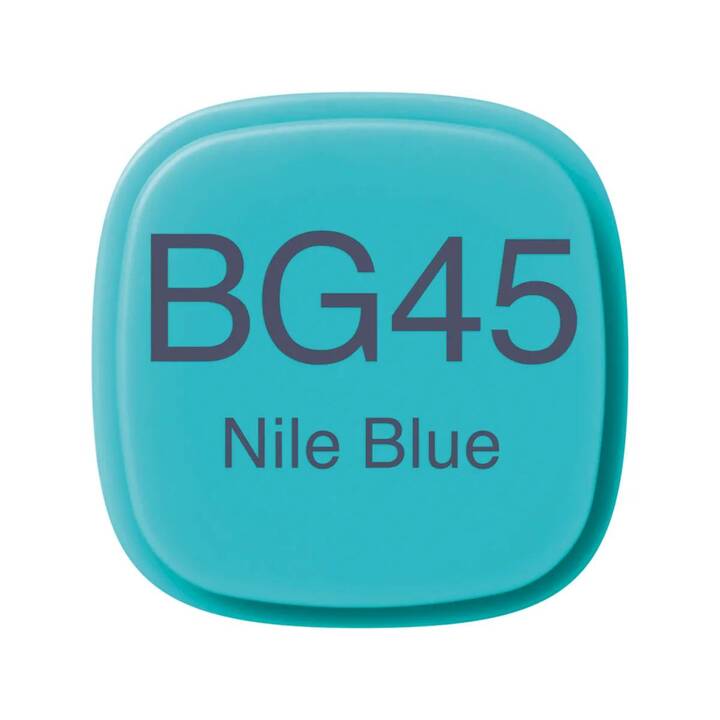 COPIC Marqueur de graphique BG45 Nile Blue (Bleu, 1 pièce)