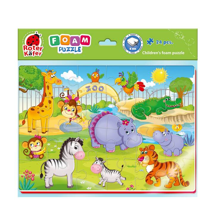 ROTER KÄFER Tiere Puzzle (24 x)
