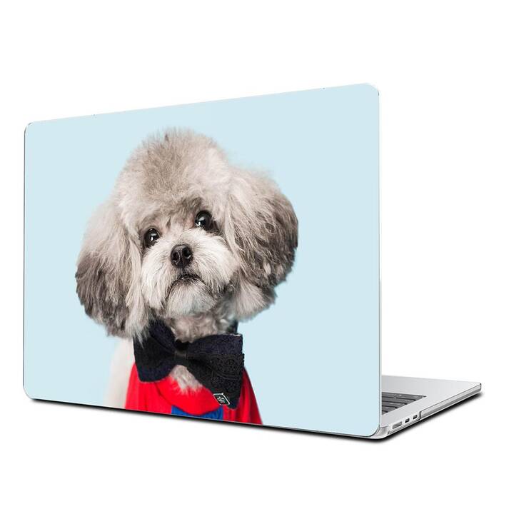 EG Coque rigide (MacBook Air 13" M3 2024, Chiens, Bleu)