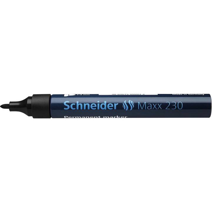 SCHNEIDER Marqueur permanent Maxx 230 (Noir, 1 pièce)