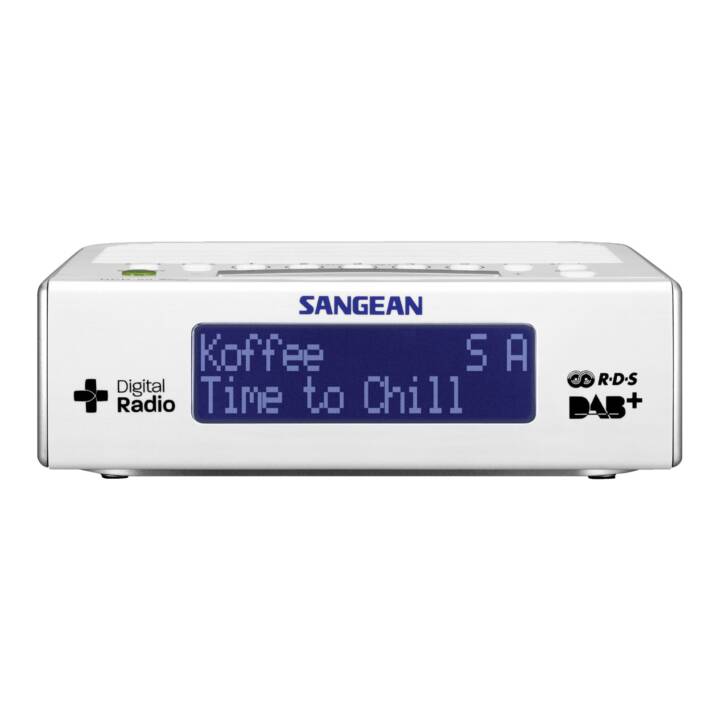 SANGEAN ELECTRONICS DCR-89+ Radiowecker (Weiss)