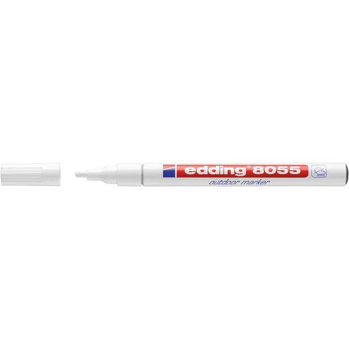 EDDING Permanent Marker 8055 (Weiss, 1 Stück)