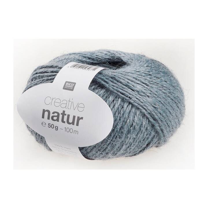 RICO DESIGN Wolle Creative Natur (50 g, Blaugrau, Grau)