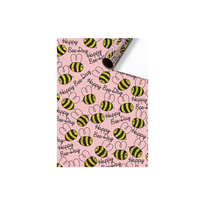 STEWO Geschenkpapier Bee (Rosa, Geburtstag)